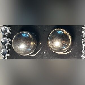 Lulu-B Elegant Silver Dome Earrings